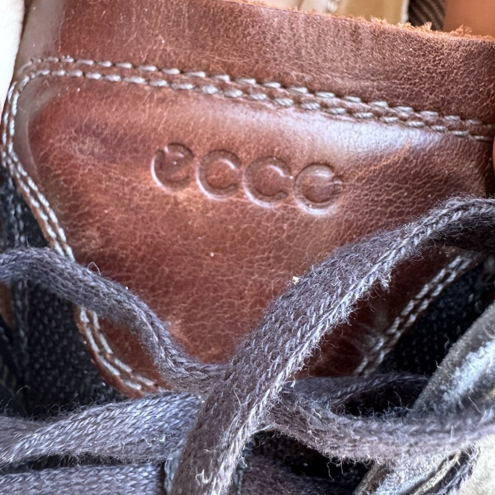 ECCO Collin 2.0 Sneaker Mens US Size 12 EU 46 Gray Leather Soft - Picture 11 of 14